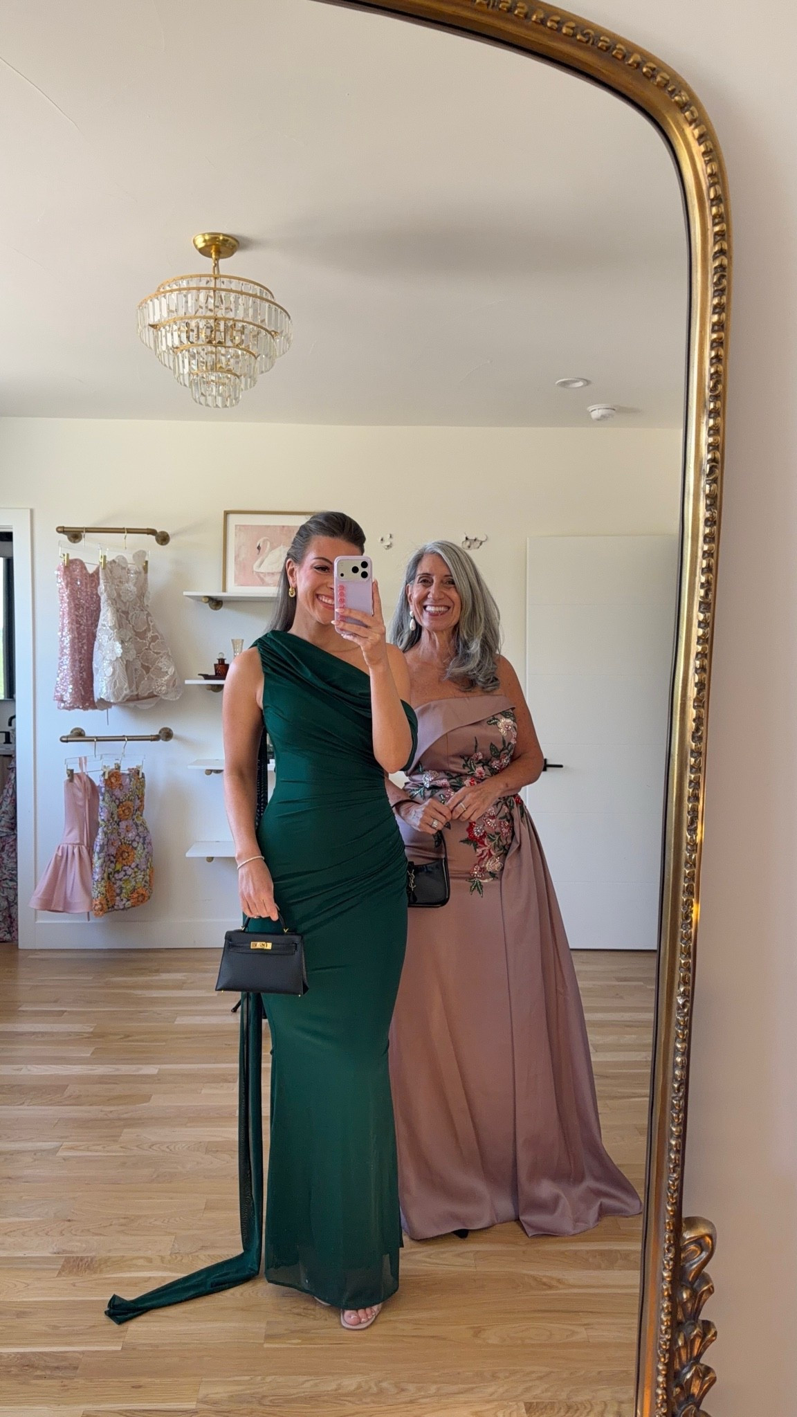 green one-shoulder gown with draped shoulder detail and fitted silhouette, mauve strapless gown with a folded sweetheart neckline and floral embroidery mom and me formal wedding guest and mother of the bride dresses 💍

mac duggal: emerson10

I’m 5’4” and wear a size small/2 

mom is 5’4” and wears a medium/6

fall wedding guest dresses, wedding guest dresses, cocktail dresses, semi-formal dresses, black tie wedding guest dresses, destination wedding guest dresses, garden party dresses, wedding guest outfit ideas, mom & me outfits, mom & me dresses, matching outfits, mother daughter outfits, family photo outfits, wedding guest dresses, mother of the bride, mother of the groom, wedding guest outfit ideas

#LTKWedding #LTKSeasonal #LTKgrwm
