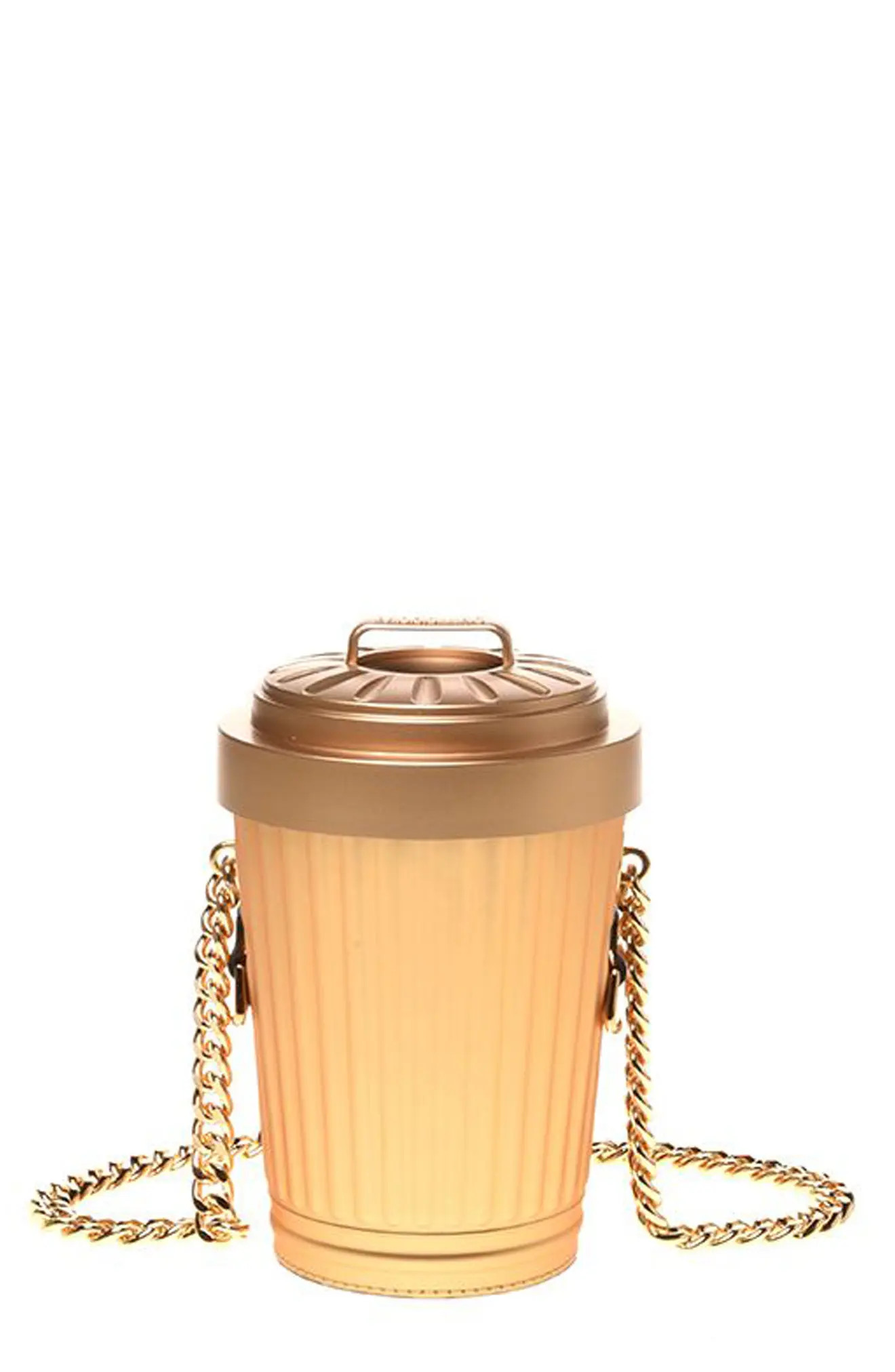 Moschino Trash Can Shoulder Bag in Shiny Gold at Nordstrom | Nordstrom