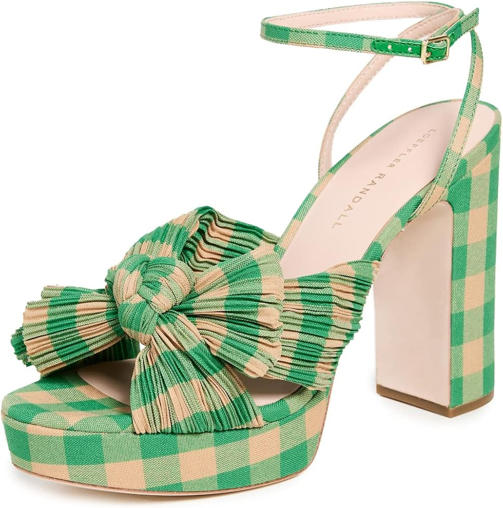 Loeffler Randall Women's Natalia Pleated Platform Sandals | Amazon (US)