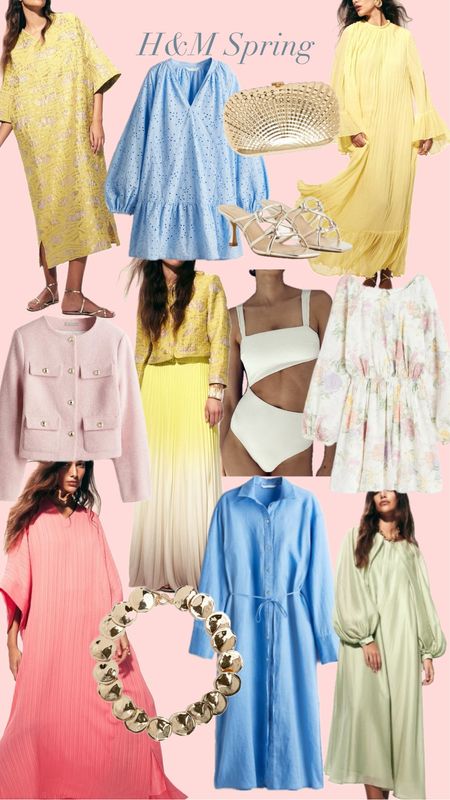 H&M spring favorites. So many beautiful pastel options right now- loving the caftans. Up to 25% off your order right now too! 

#LTKfindsunder100 #LTKfindsunder50
