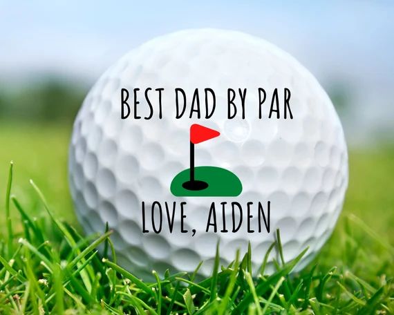 Best Dad by Par Golf Ball Fathers Day Golf Gift Golf Balls | Etsy | Etsy (US)