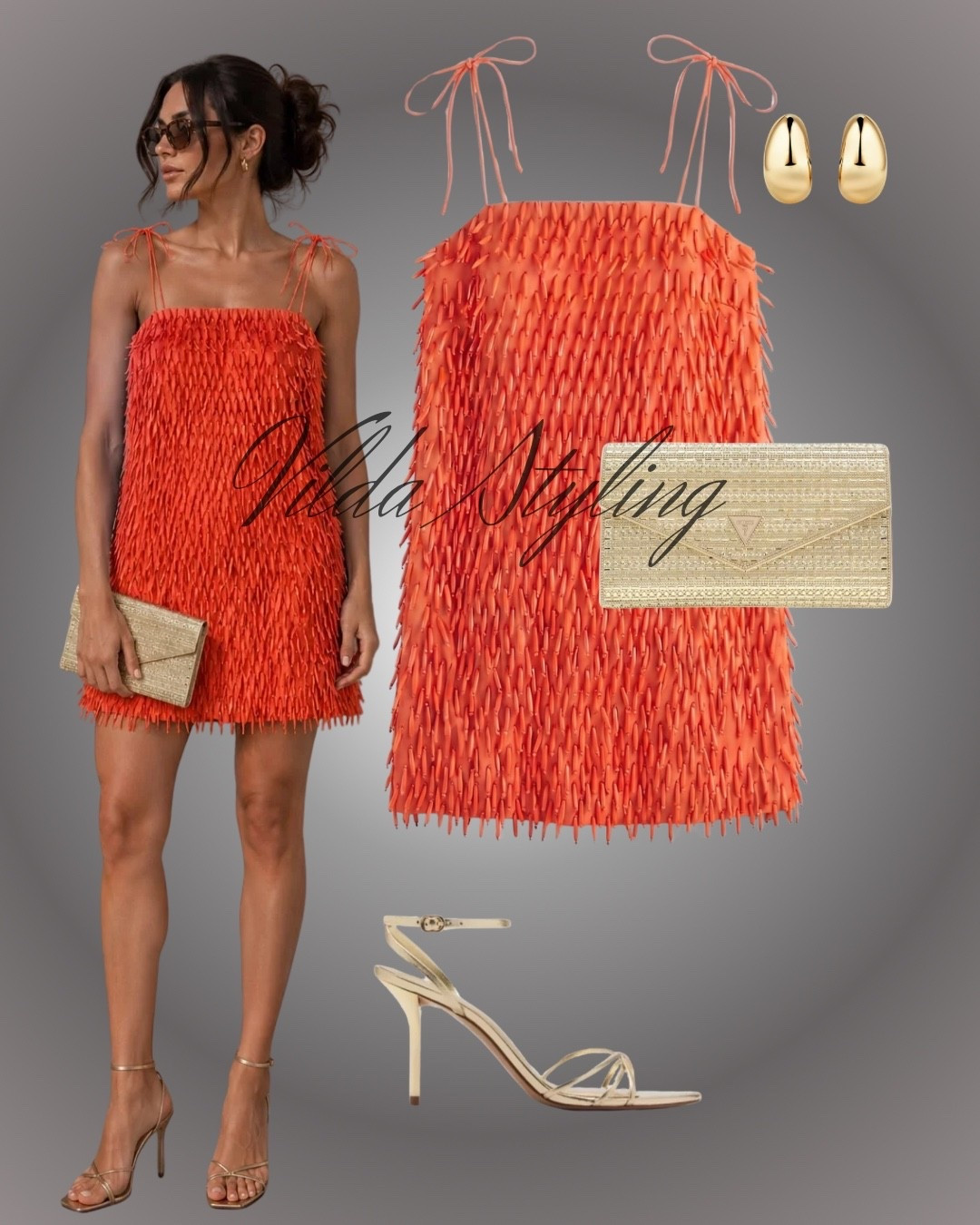 Turning heads in this vibrant orange fringe moment! 🧡 Whether it's a summer soirée or a night out, this textured mini dress is guaranteed to make a statement. Paired with metallic gold accessories for that perfect touch of glam.
#SummerVibes #PartyOutfit #StatementDress #SummerNightOut #OutfitInspo #FringeDress #GlamStyle #LTKParty

#LTKsummer #LTKdresses #LTKpartywear