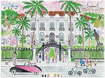 Galison - Michael Storrings A Sunny Day in Palm Beach 1000 Piece Puzzle from Galison - Beautiful ... | Amazon (US)