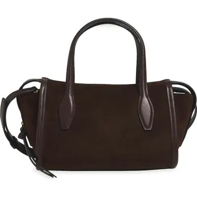 Madewell Lexington Suede Crossbody Bag in Dark Carob at Nordstrom | Nordstrom