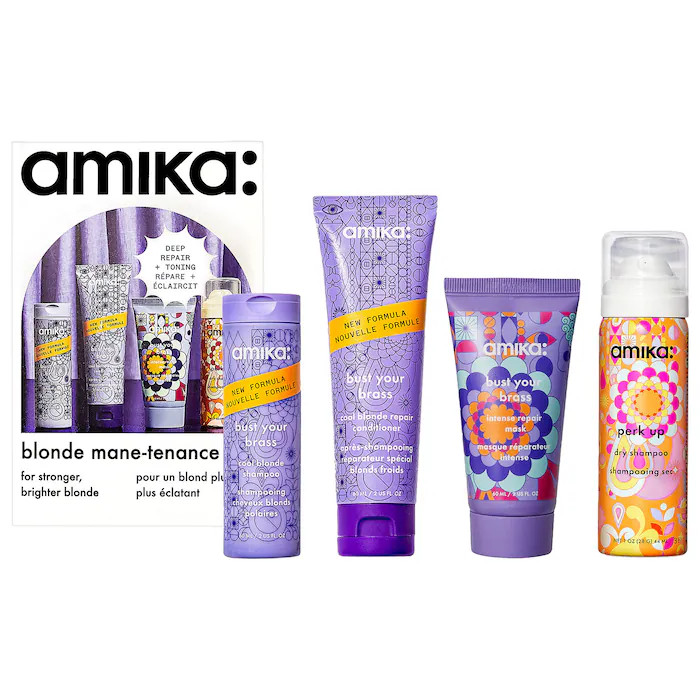 Bust Your Brass Purple Blonde Mane-tenance Wash, Treat & Style Set | Sephora (US)