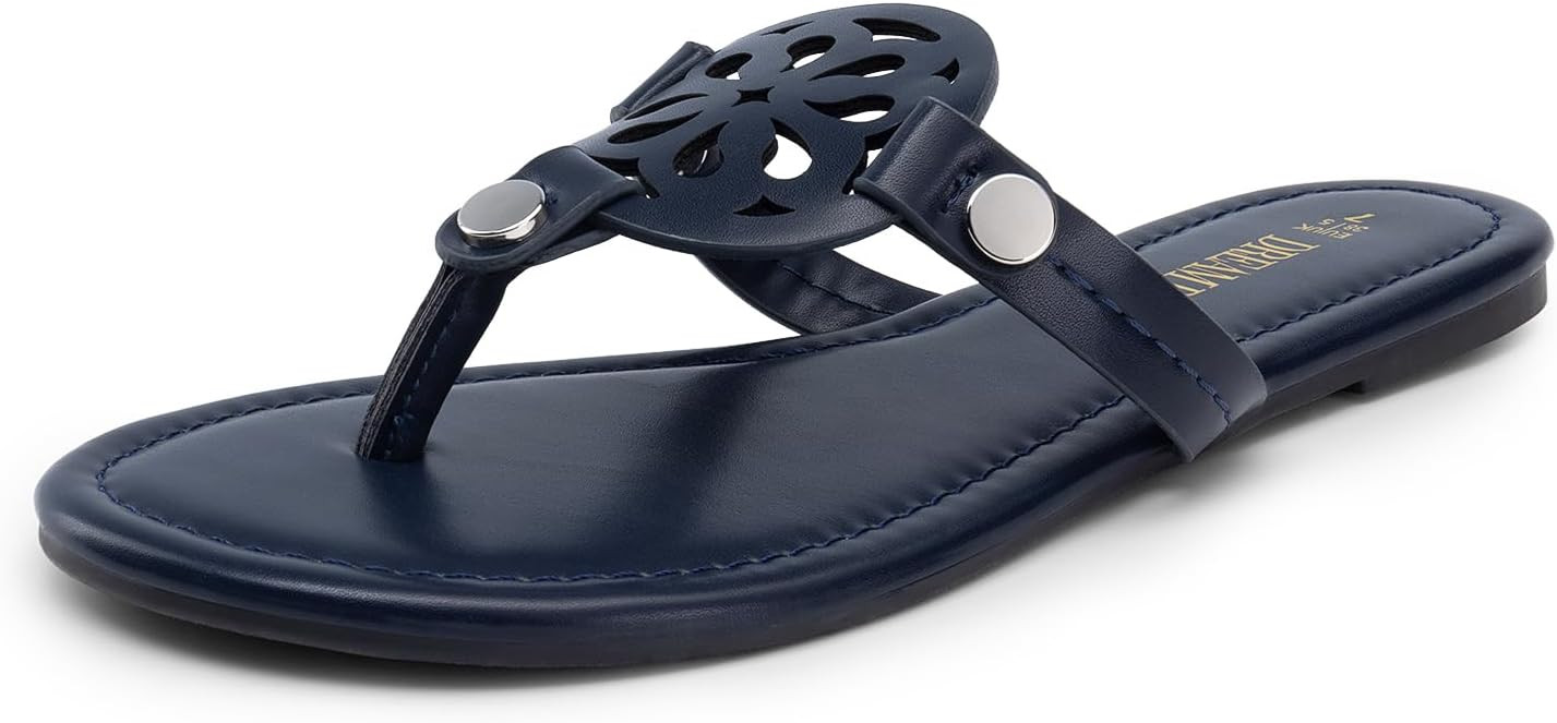 DREAM PAIRS Women's Flip Flops Comfortable Soft Cushion Slide Slip on Summer Beach Thong Flat San... | Amazon (US)