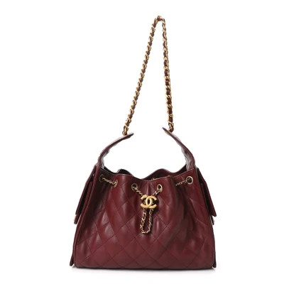 Chanel Caviar Quilted Small Chanel 25 Handbag Burgundy | FASHIONPHILE (US)