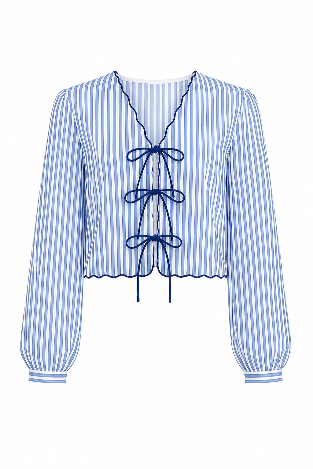 Jane Italian Blue Stripe Top | Anna Cate Collection
