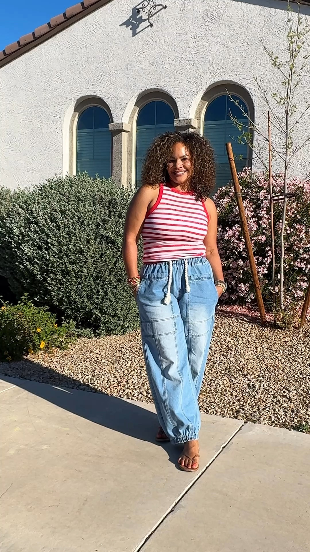 These pants are in repeat. Bought them last year and am wearing them this year too! Cute, stylish and so comfy! 

#LTKootd #LTKOver40