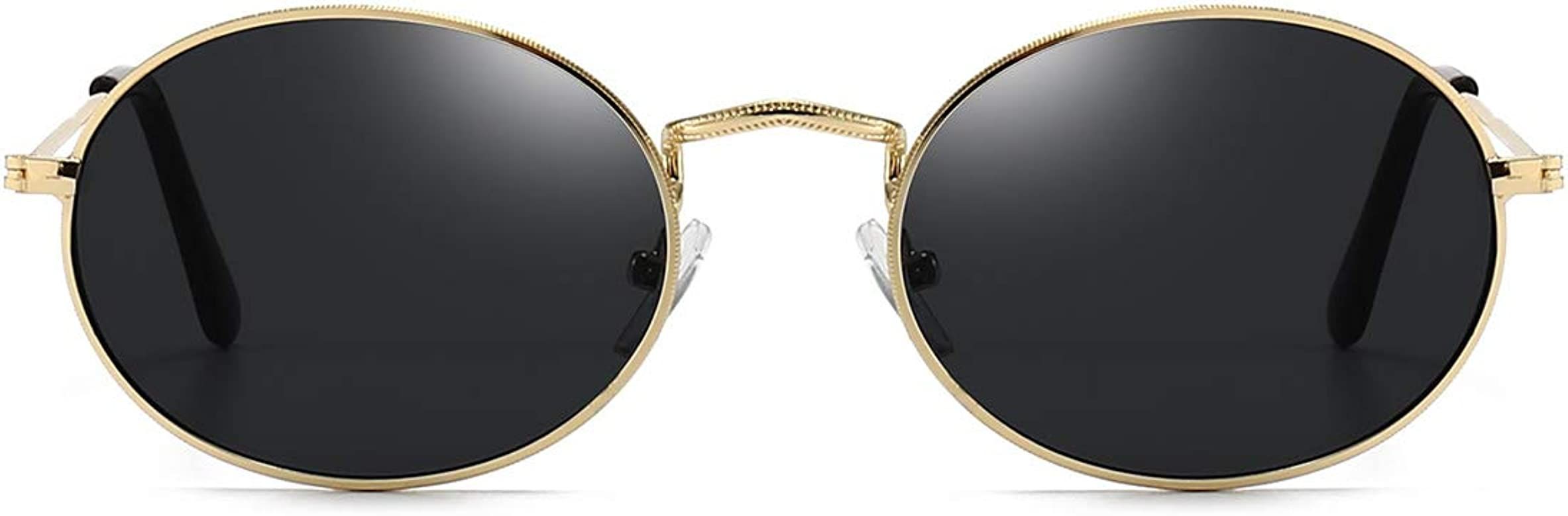 Dollger Oval Sunglasses for Women Vintage Metal Frame Glasses Anti Reflective Retro Eyeglasses Unise | Amazon (US)