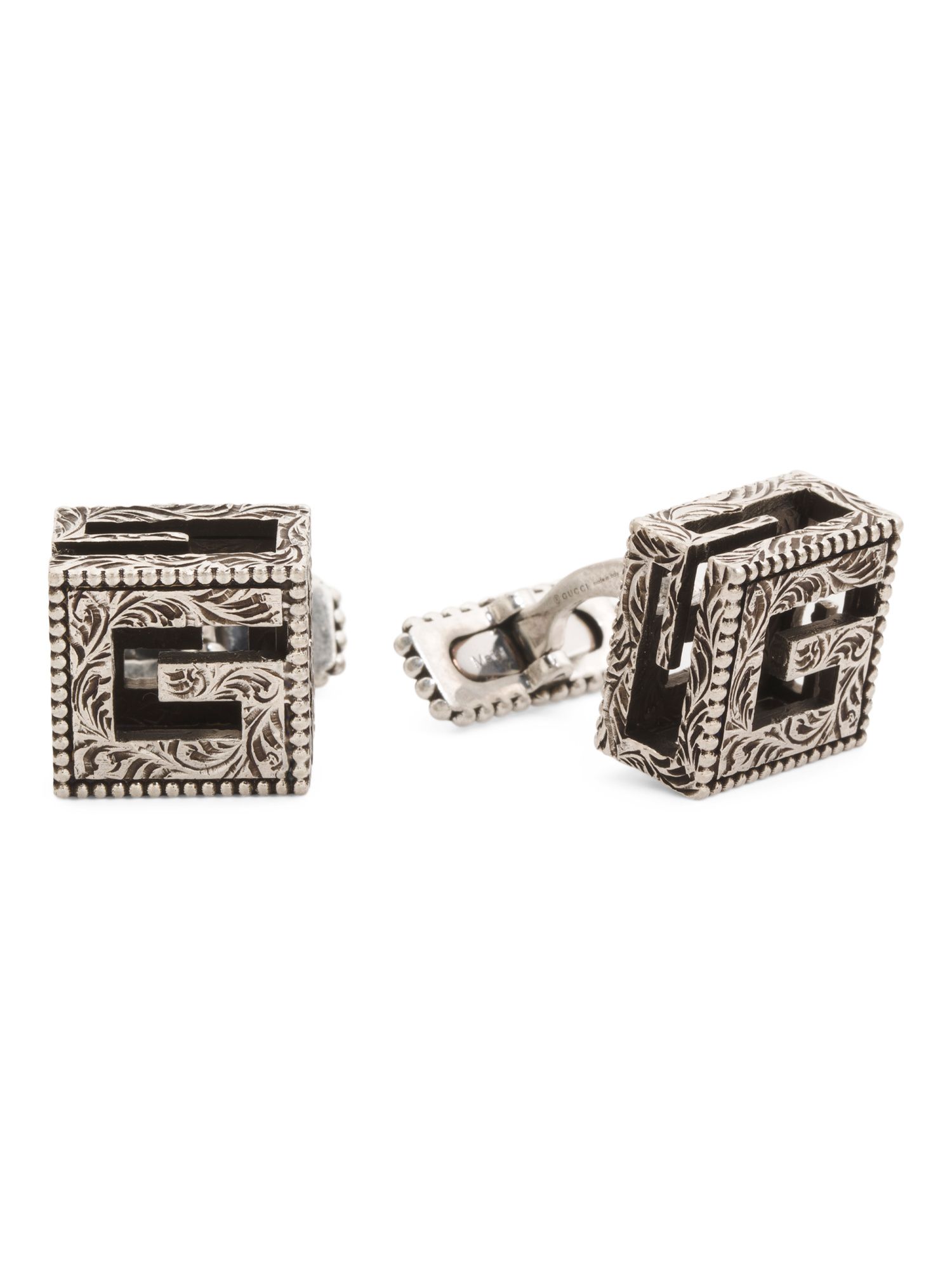 Made In Italy Sterling Silver Cube Cufflinks | TJ Maxx