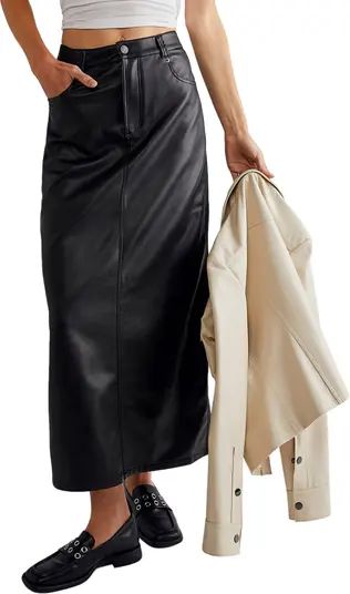 City Slicker Faux Leather Maxi Skirt | Nordstrom