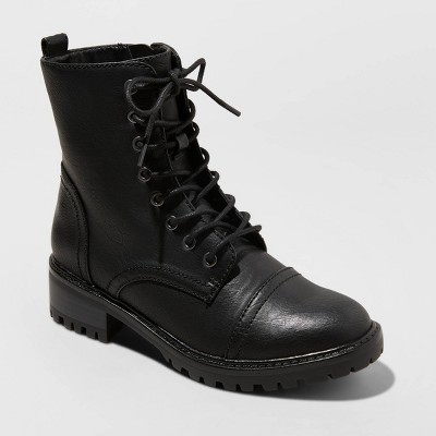 Women's Kamryn Wide Width Lace Up Combat Boot - Universal Thread™ | Target