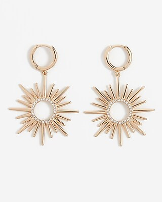 Sun Charm Drop Earrings | Express