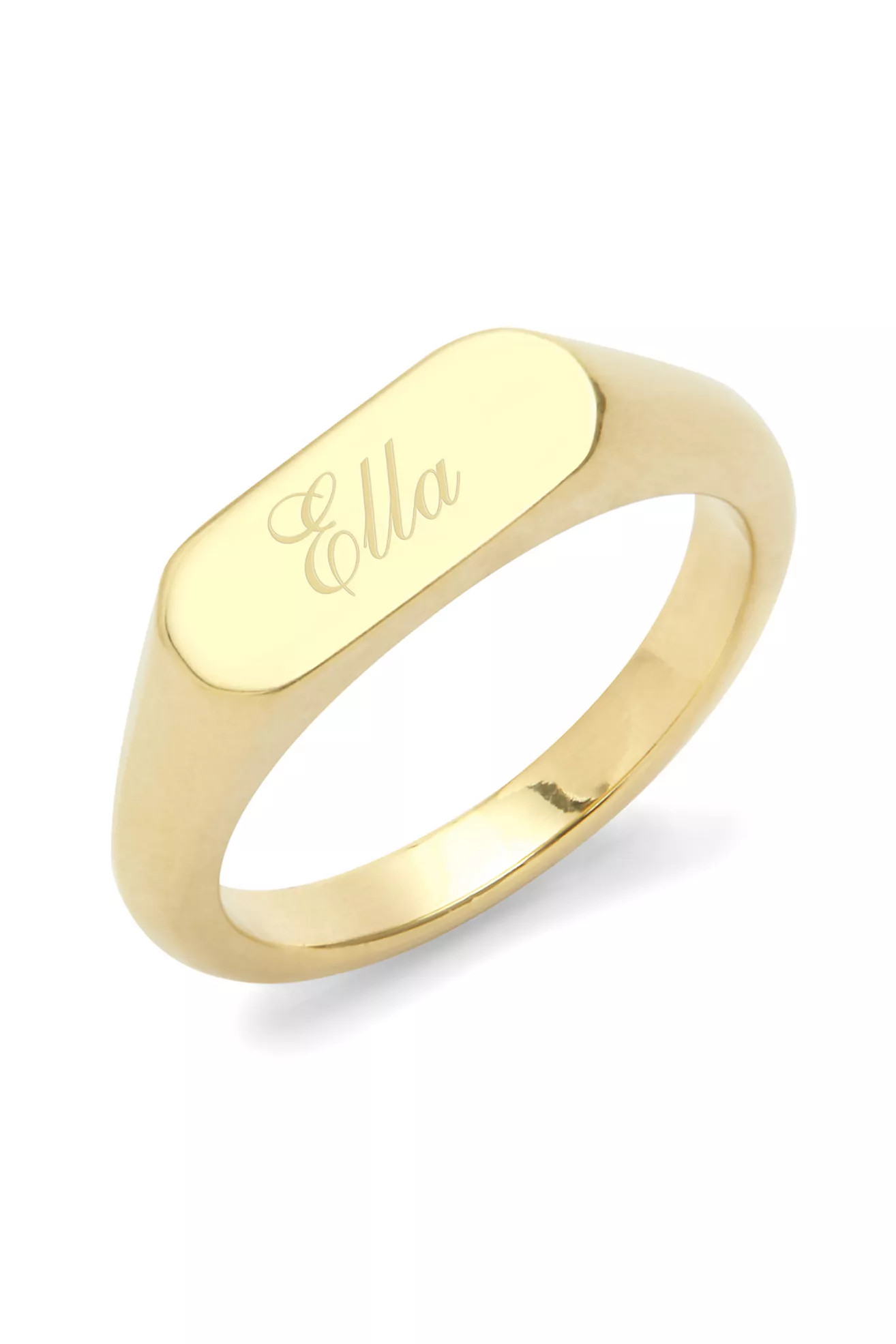 Brook & York Custom Name Thin Signet Ring | Anthropologie (US)