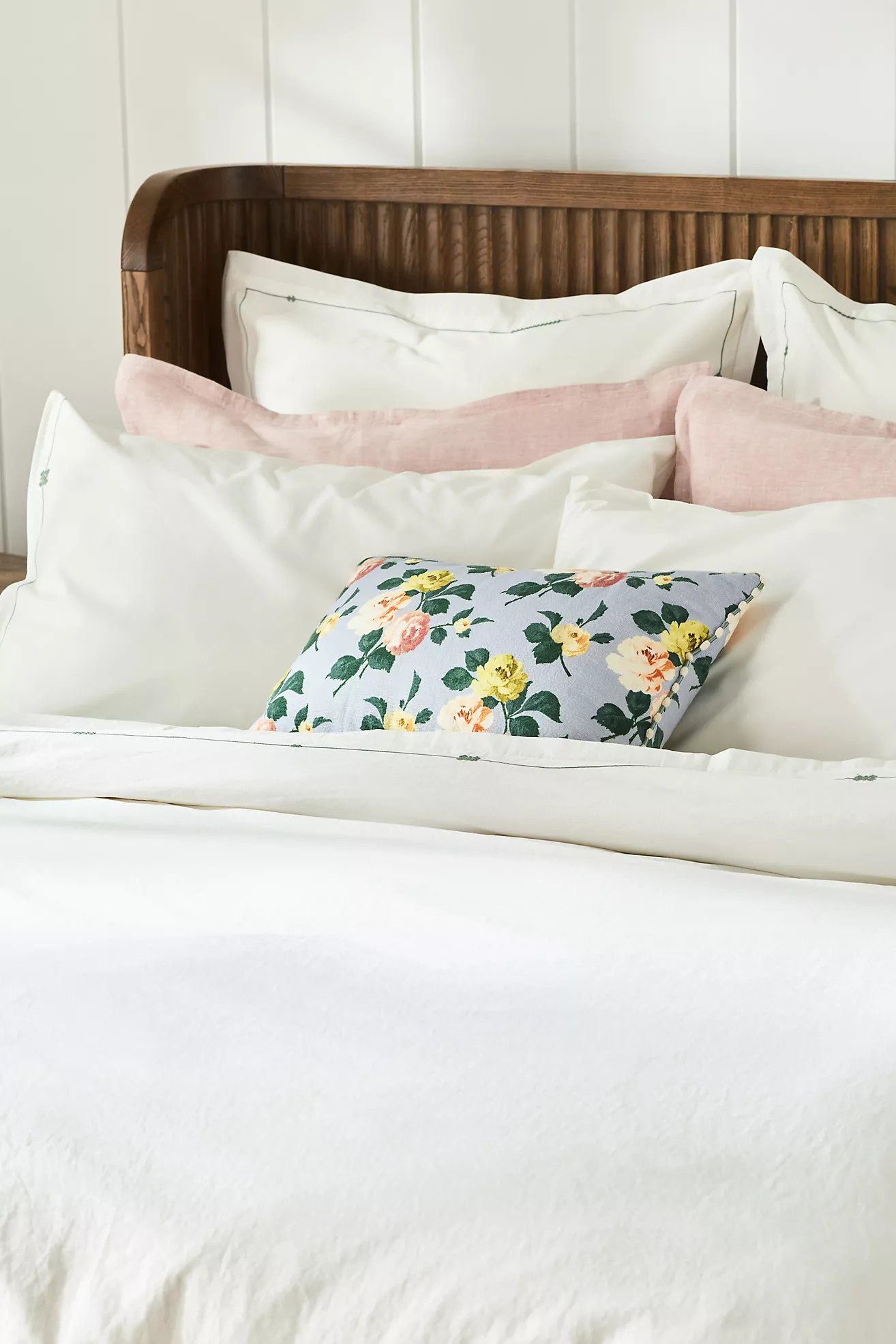 Taylor Organic Cotton Percale Embroidered Duvet​ | Anthropologie (US)