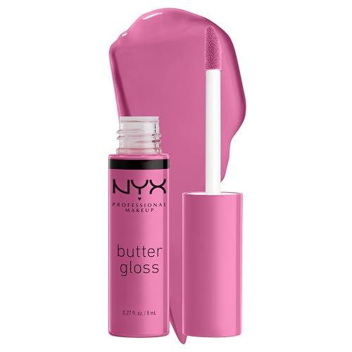 NYX PROFESSIONAL MAKEUP Butter Gloss, Non-Sticky Lip Gloss - Merengue (Pink Lilac) | Amazon (US)