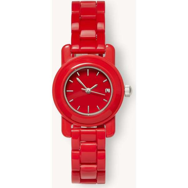 Women's Mini Mono Watch, Ruby | Maisonette