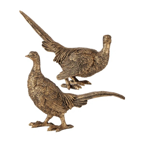8" Resin Pheasant Set of 2 (Set of 2) | Wayfair North America