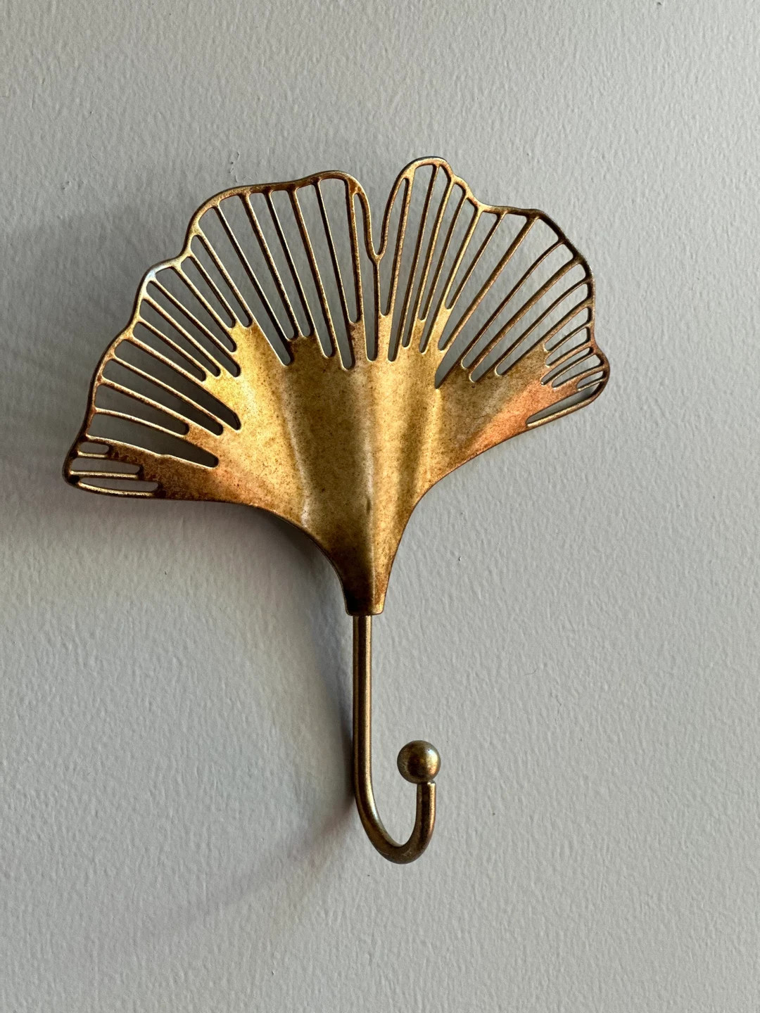 Gold Ginkgo Leaf Metal Wall Hook, gold hook, towel hook, wall hook, Coat hook, flower hook, wall ... | Etsy (US)