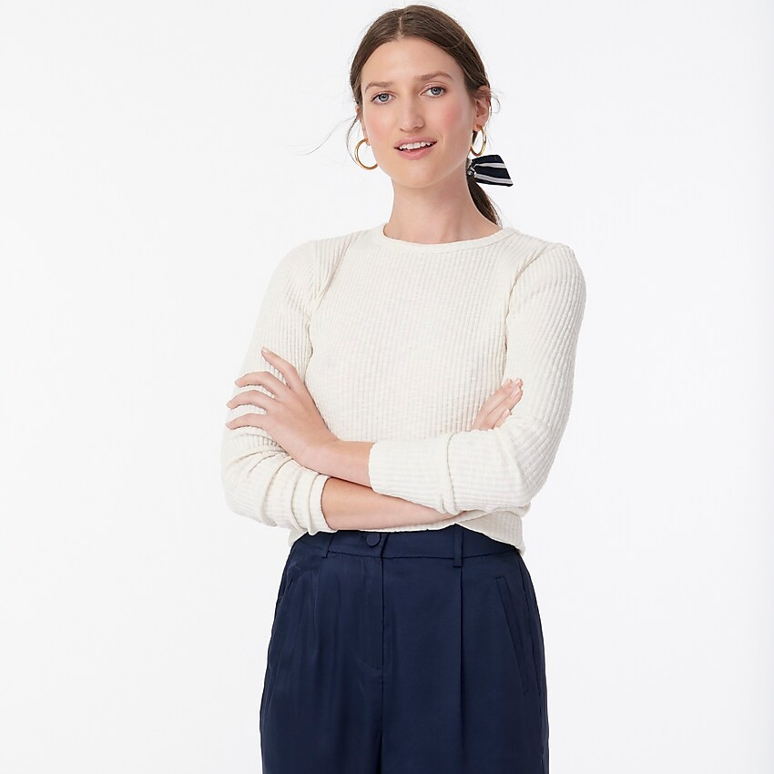 Slim perfect ribbed long-sleeve T-shirt | J. Crew US