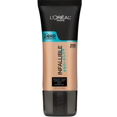 Luminous Radiance: L’Oréal Paris Pro-Glow Foundation - Buff Beige 1 Fl. Oz. | Walmart (US)