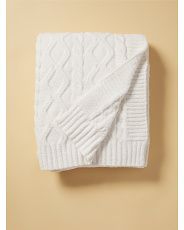 50x60 Cable Knit Throw | HomeGoods