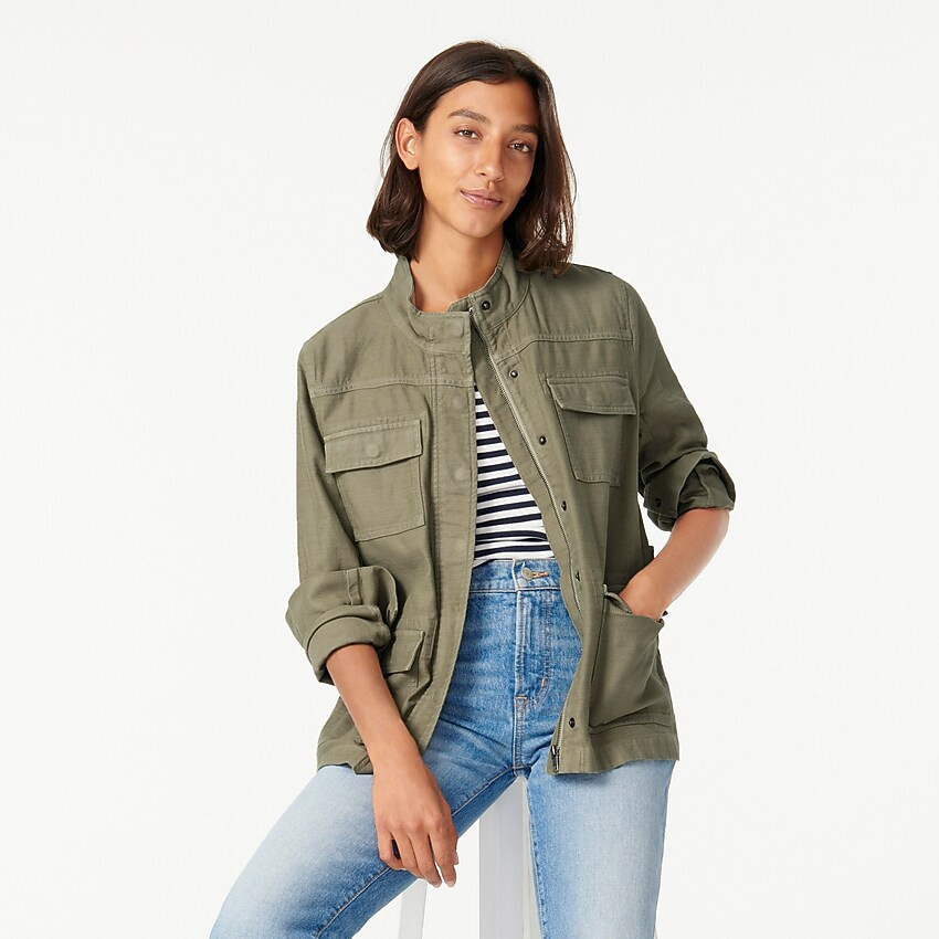 Garment-dyed military jacket | J. Crew US