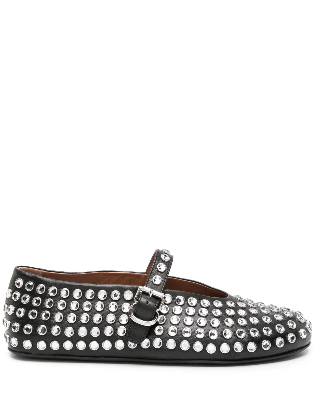 Alaïa Ballerines à Ornements En Cristal | Noir | FARFETCH FR | Farfetch Global
