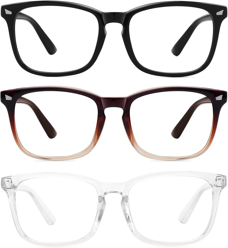 MEETSUN 3-Pack Blue Light Blocking Glasses, Anti Eye Strain Headache (Sleep Better), Computer Gla... | Amazon (US)