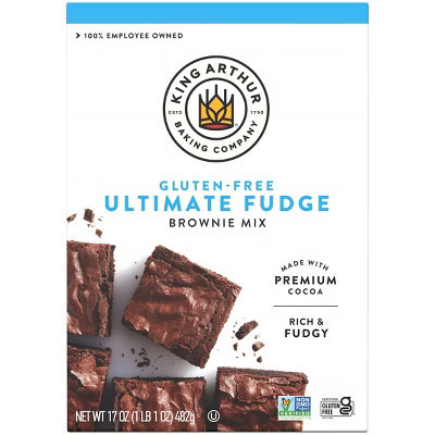 King Arthur Gluten Free Fudge Brownie Mix - 17oz | Target