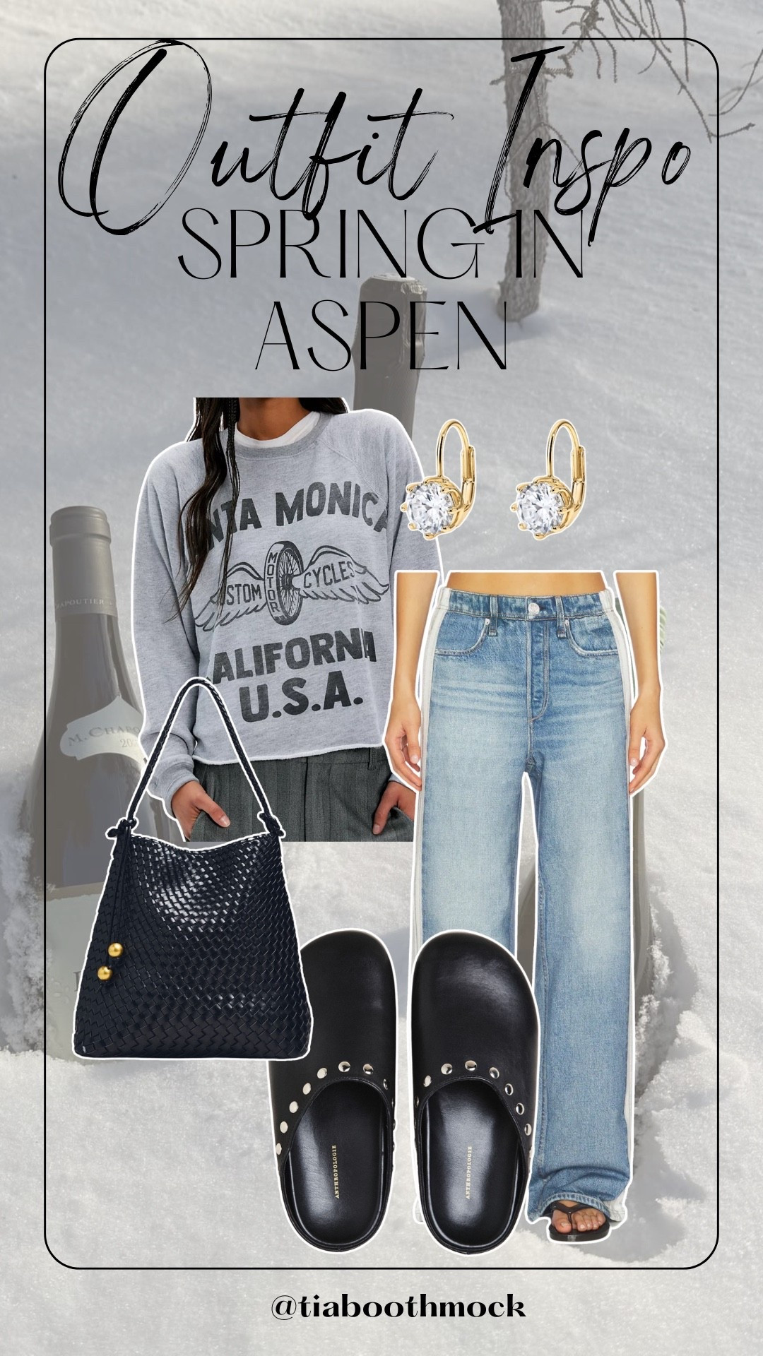 Love this look for a cute and comfy airport outfit! The Rag and Bone sweatpants jeans are the best for feeling put together while being comfortable! 

#LTKTravel #LTKFestival #LTKootd