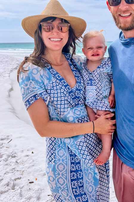 Blue caftan from Emerson Frye mommy and me matching baby 

#LTKswim #LTKfamily #LTKbaby