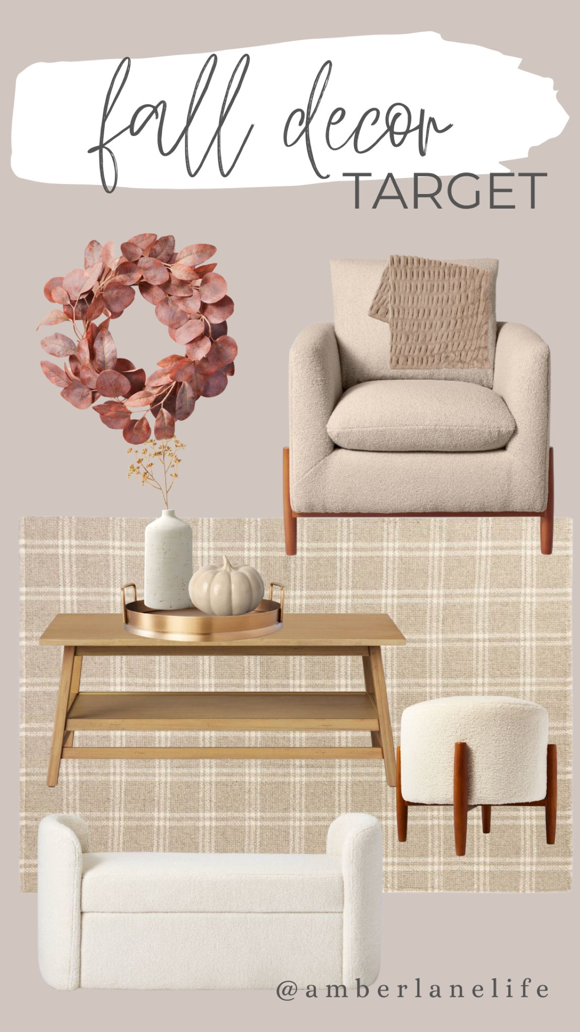 Target fall decor. Fall wreath. Accent chair. Side chair. Ottoman. Coffee table. Pumpkin. Tray. Vase. Faux foliage. Bench  

#LTKhome #LTKsalealert