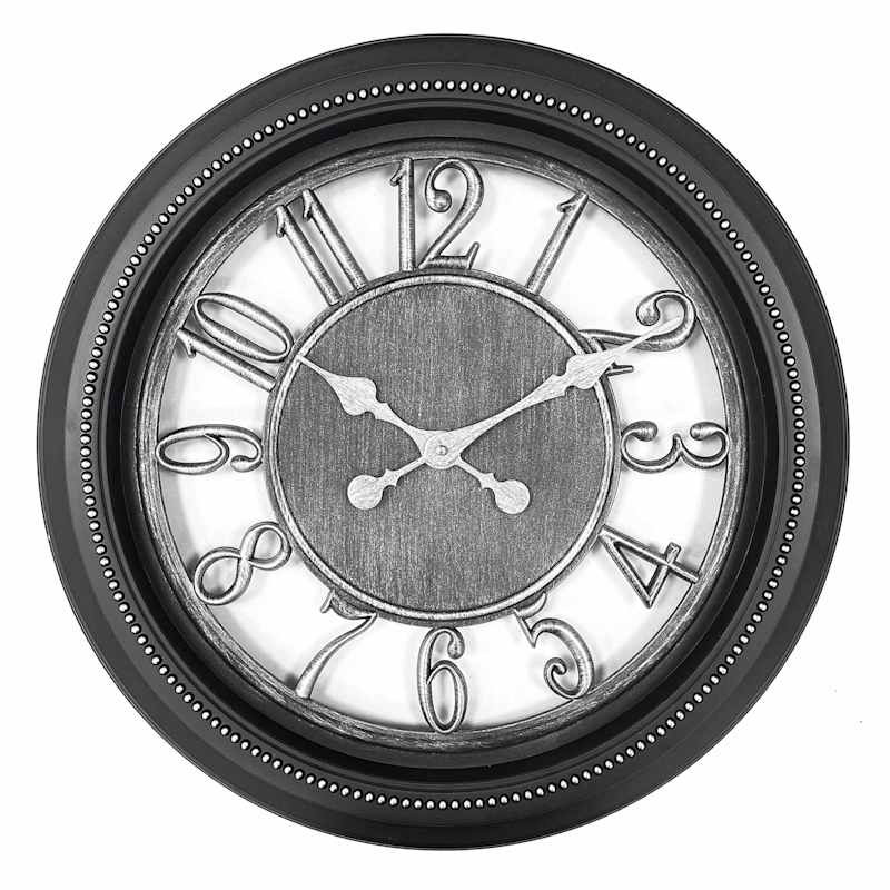 Open Face Round Wall Clock, 22" | At Home