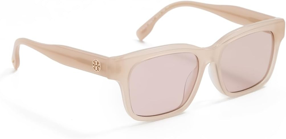 Tory Burch Women's Miller Rectangle Sunglasses | Amazon (US)