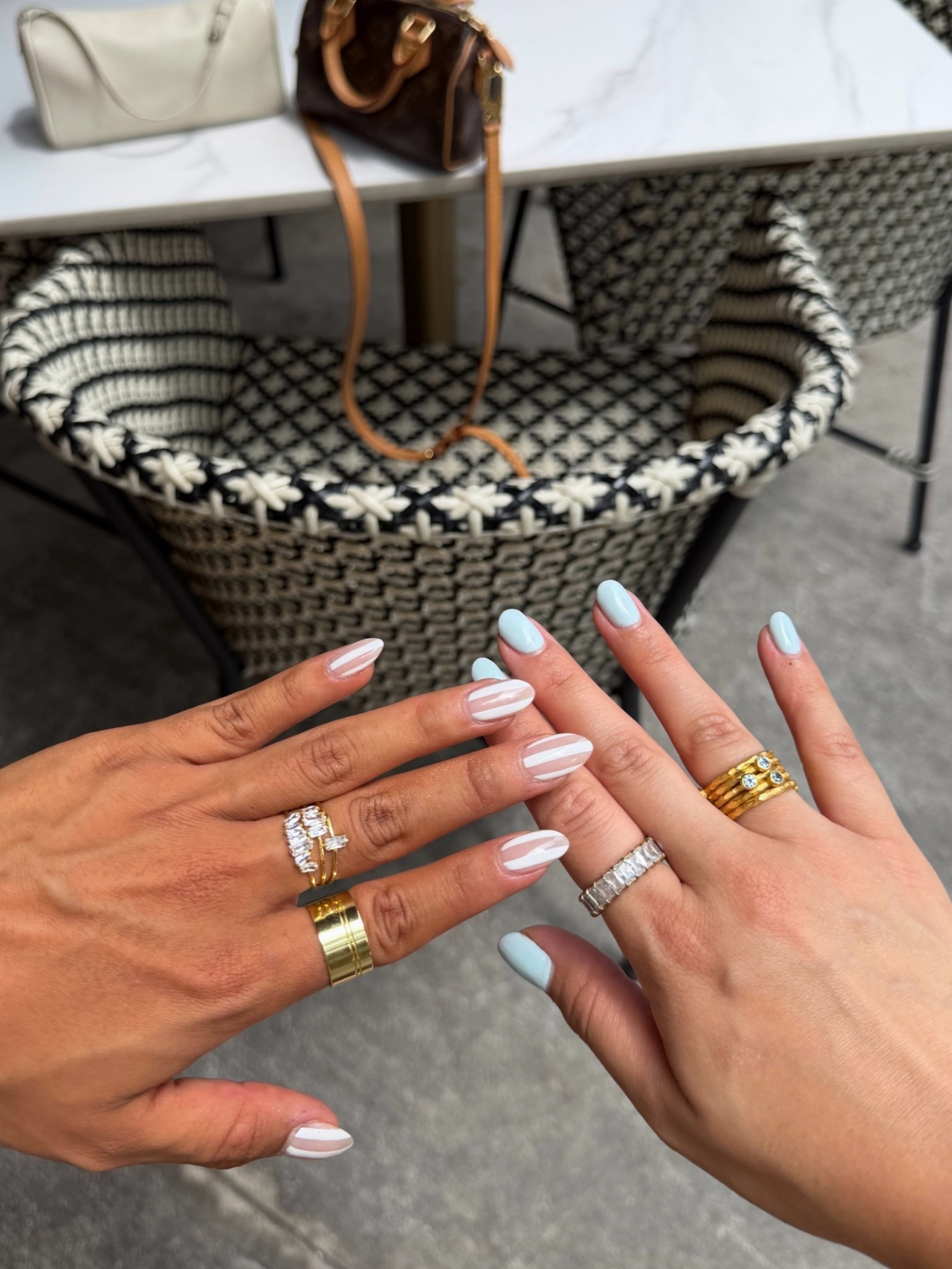Summer ring stack! I got size 7s