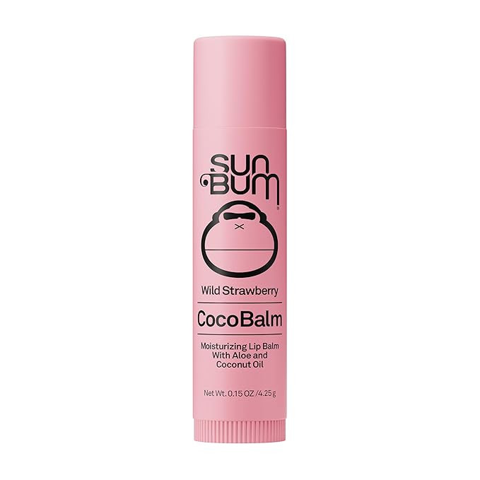 Sun Bum Cocobalm Wild Strawberry - Hydrating Lip Balm with Coconut Oil and Aloe Vera - 0.15 oz St... | Amazon (US)