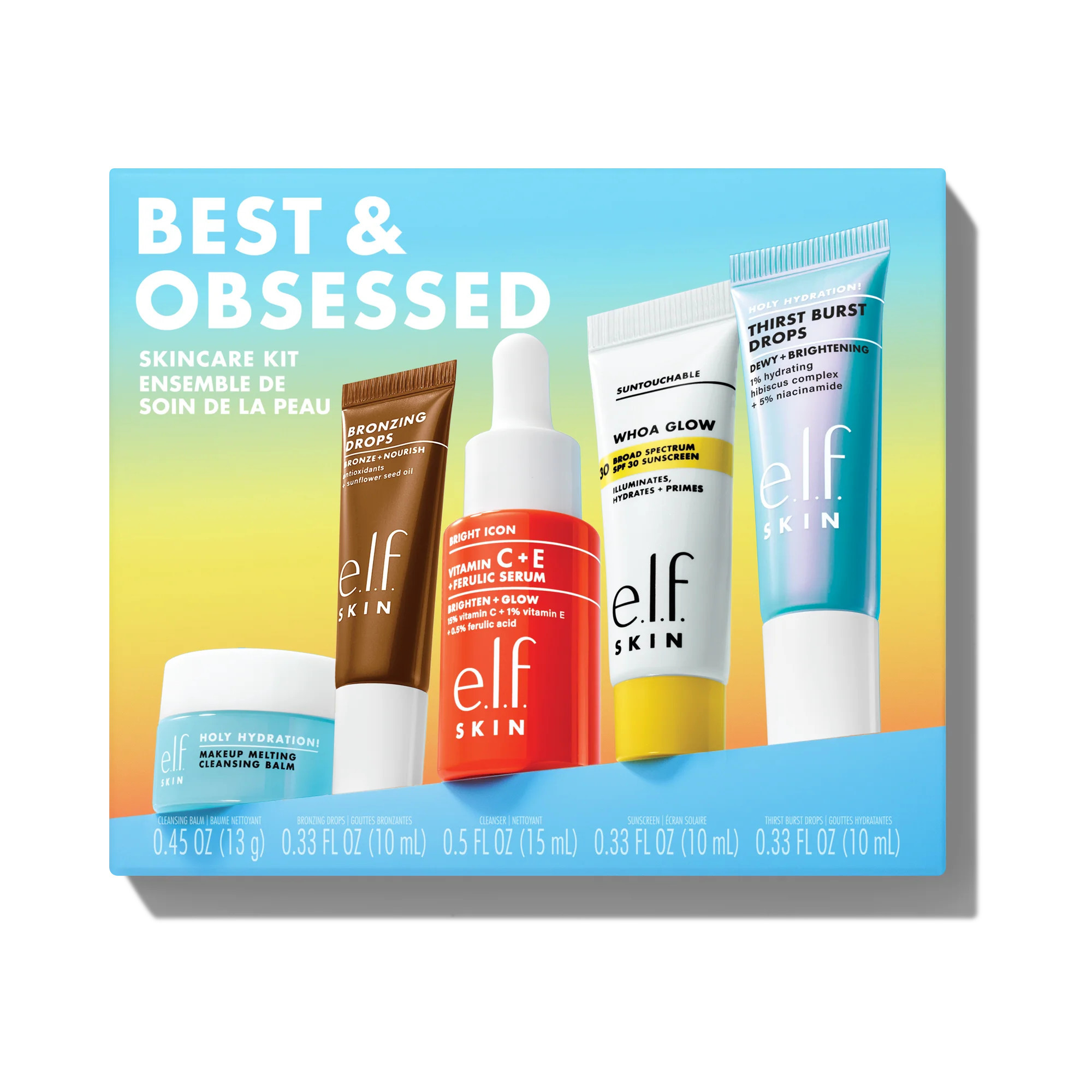 e.l.f. Cosmetics Best & Obsessed Skincare Kit - Vegan and Cruelty-Free Makeup | e.l.f. cosmetics (US)