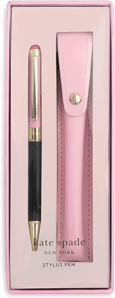 Kate Spade New York Stylus Pen for Touch Screens, Metal Ballpoint Pen with Black Ink and Storage ... | Amazon (US)