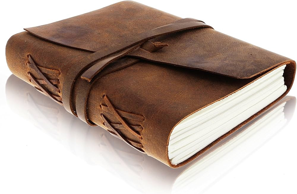 Moonster Leather Journal for Men, Handmade Vintage Leather Journals for Women, Mens Journal for W... | Amazon (US)