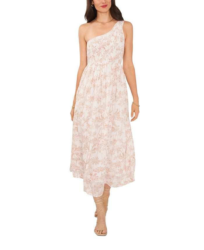 1.STATE Women's One Shoulder Smocked Dress & Reviews - Dresses - Women - Macy's | Macys (US)