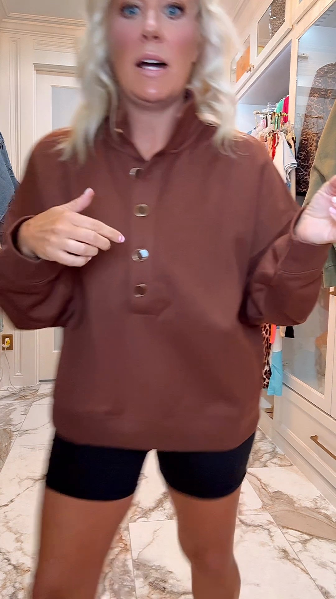 The new button down pullover is back at Walmart and only $11!! Size large