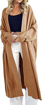 Danedvi Womens Long Cardigan Sweaters 2025 Fall Chunky Knit Oversized Slouchy Open Front Warm Coa... | Amazon (US)