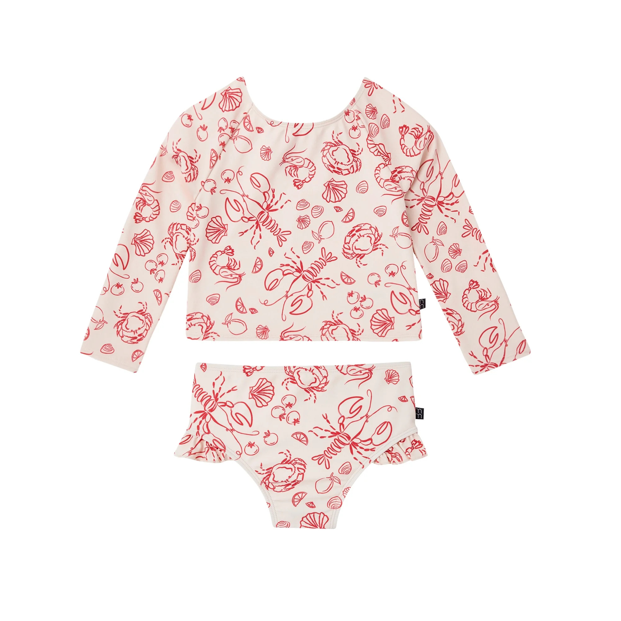 Modern Moments by Gerber Baby and Toddler Girl Keyhole Rashguard Set, 2-Piece, Sizes 0/3M-5T | Walmart (US)