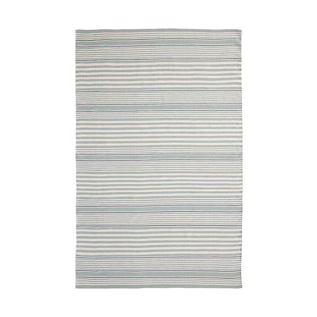 Fleet Stripe Indoor/Outdoor Rug - Light Blue | Cailini Coastal