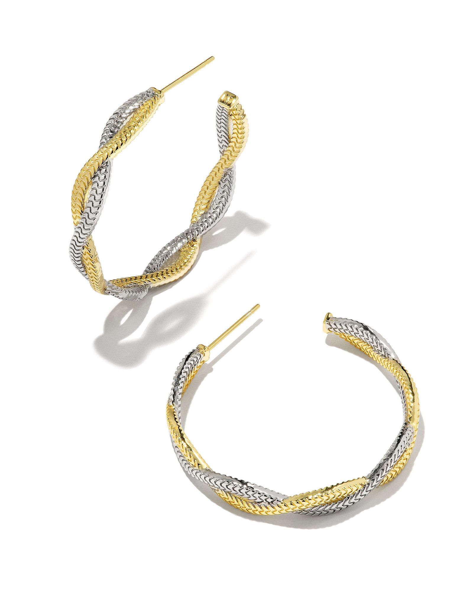 Hayden Hoop Earrings in Mixed Metal | Kendra Scott