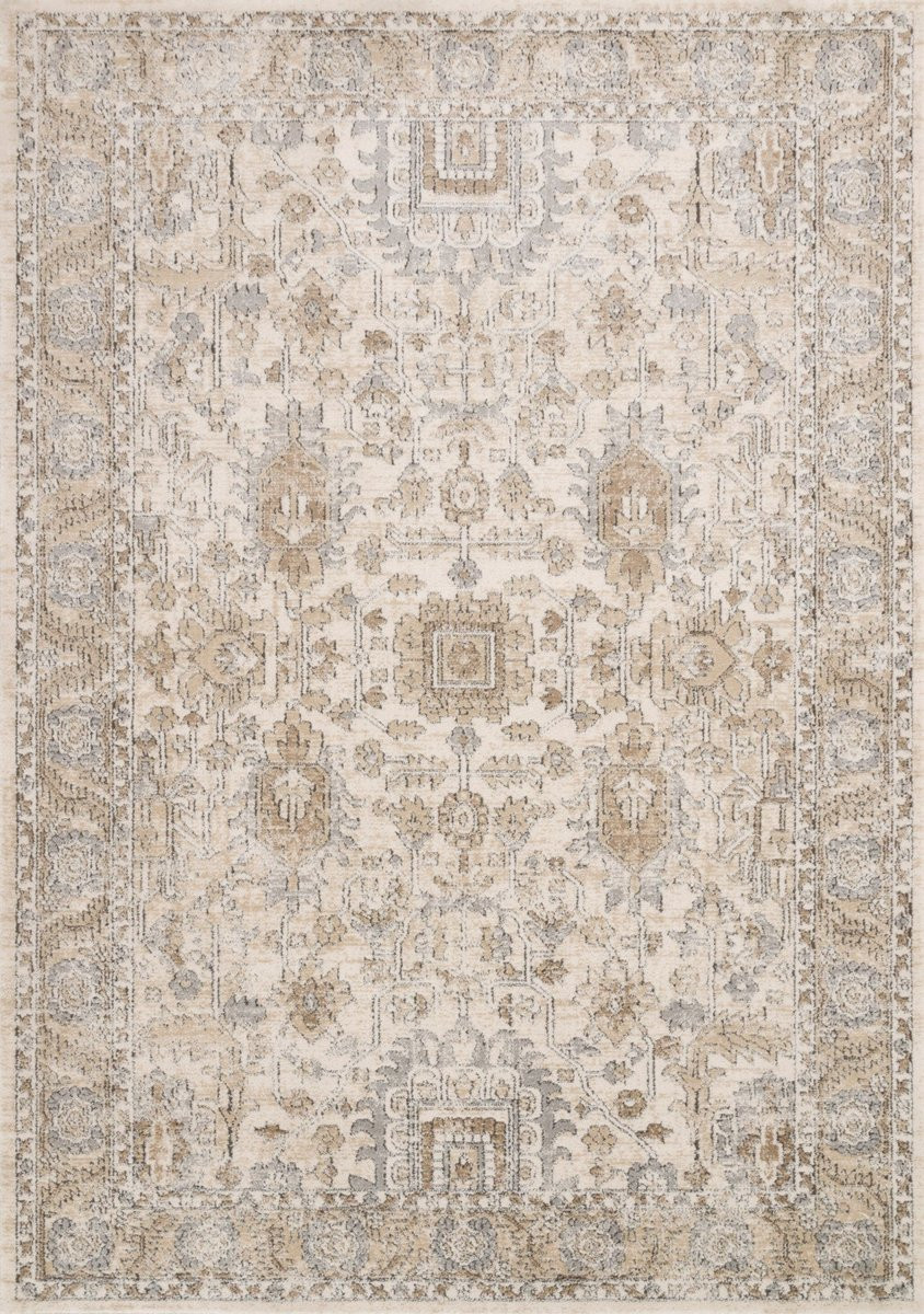 Teagan TEA-03 Ivory/Sand Area Rug | Rugs Direct