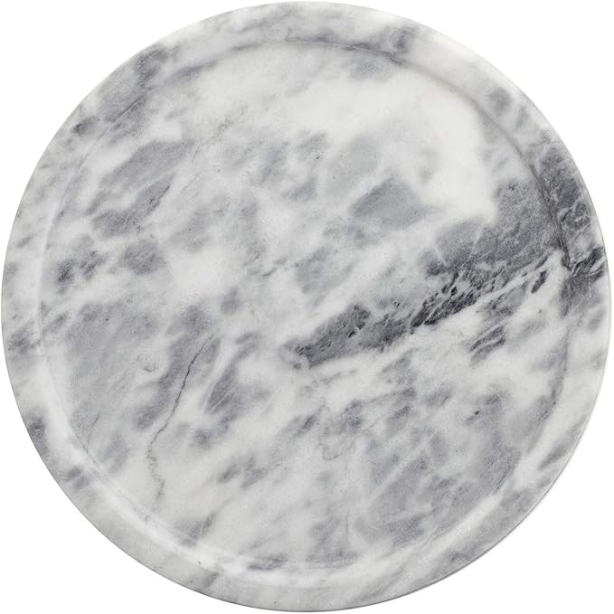 Hipiwe Round Marble Tray Small Vanity Perfume Tray Marble Serving Tray Candle Tray Stone Decorati... | Amazon (US)