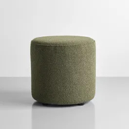 Barrow Pine Green Small Pouf Ottoman | Unison